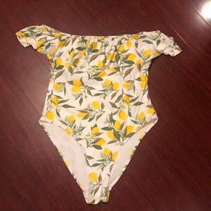NWOT Amalfi Coast Lemon Onepiece bathing suit (L)